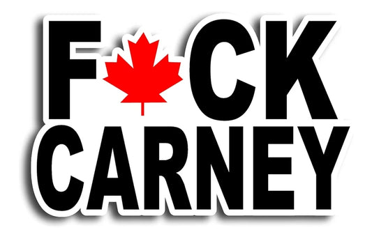 F carney car decal
